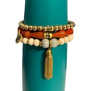 NWOT Bomb Party Stack bracelet set of three 💎